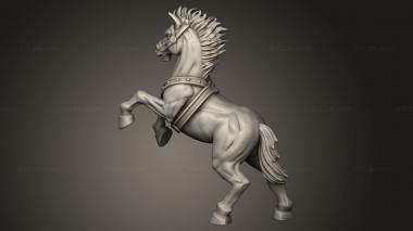 Animal figurines (Way to Glory Blood and Sand Holika caballo carro, STKJ_5502) 3D models for cnc