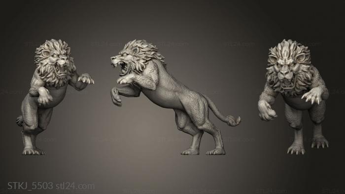 Animal figurines (Way to Glory Blood and Sand Raios, STKJ_5503) 3D models for cnc