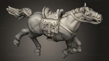 Animal figurines (Western fantasy terrain DEAD HORSE, STKJ_5505) 3D models for cnc