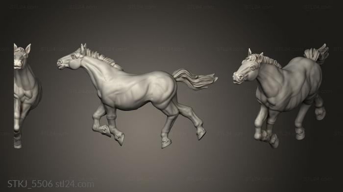 Animal figurines (Western fantasy terrain DEAD HORSE, STKJ_5506) 3D models for cnc