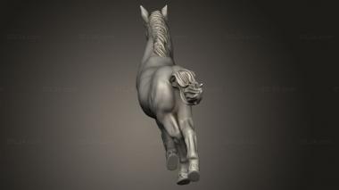 Animal figurines (Western fantasy terrain DEAD HORSE, STKJ_5506) 3D models for cnc