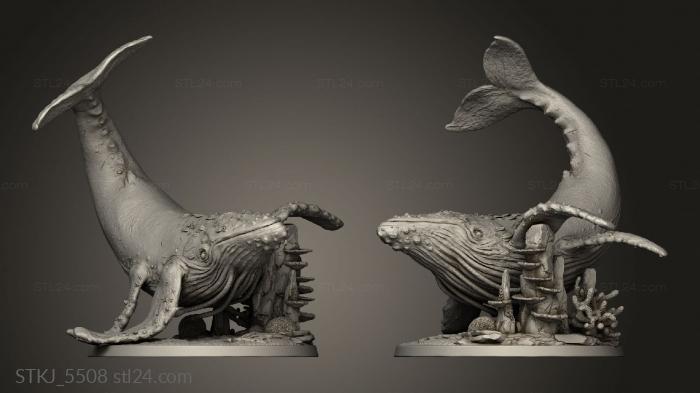 Animal figurines (Whale Spirit, STKJ_5508) 3D models for cnc