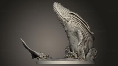 Animal figurines (Whale Spirit, STKJ_5509) 3D models for cnc