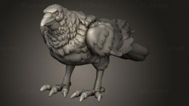 Animal figurines (White Werewolf Crows Crow, STKJ_5511) 3D models for cnc