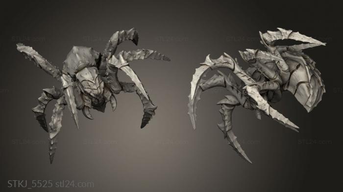 Animal figurines (Wilderness Monsters Giant Spider, STKJ_5525) 3D models for cnc