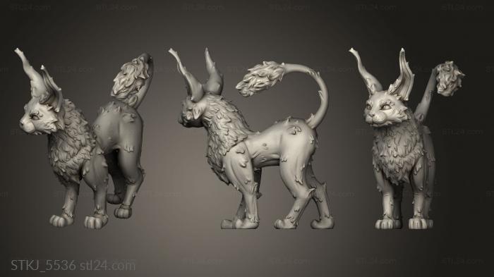 Animal figurines (Wizard Guild Kneazle, STKJ_5536) 3D models for cnc