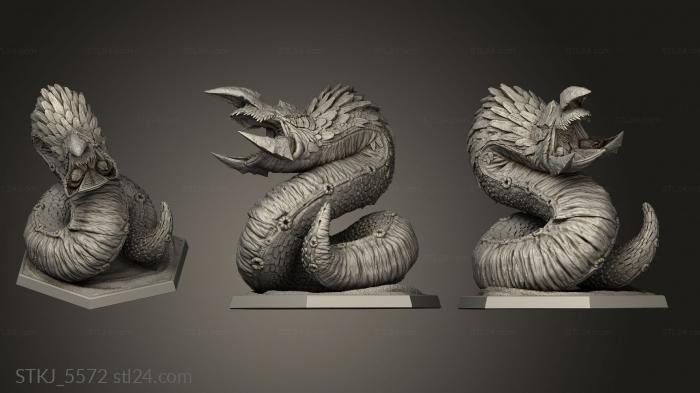 Animal figurines (Yung Worm Young, STKJ_5572) 3D models for cnc
