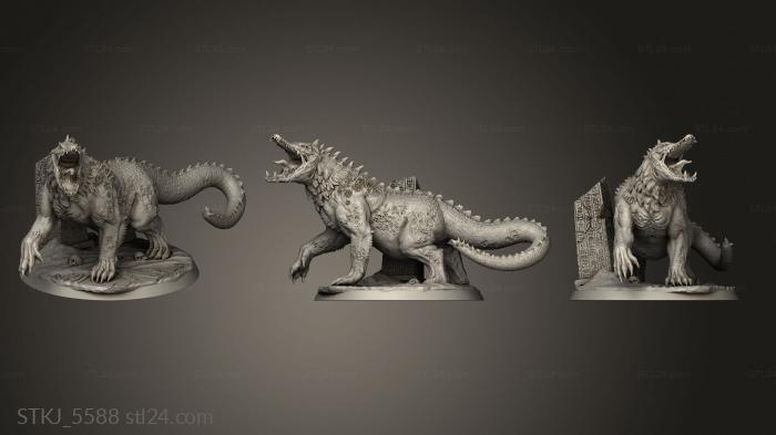 Animal figurines (Soul Eater, STKJ_5588) 3D models for cnc