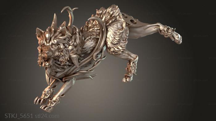 Animal figurines (STKJ_5651) 3D models for cnc
