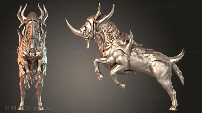 Animal figurines (STKJ_5734) 3D models for cnc