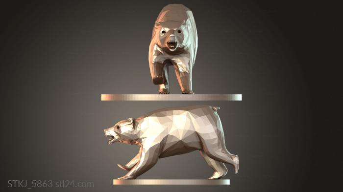 Animal figurines (STKJ_5863) 3D models for cnc