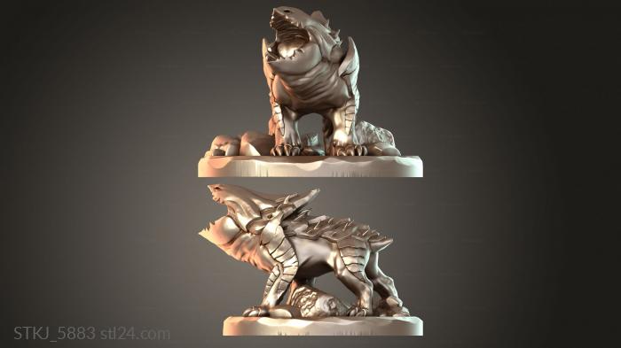 Animal figurines (STKJ_5883) 3D models for cnc