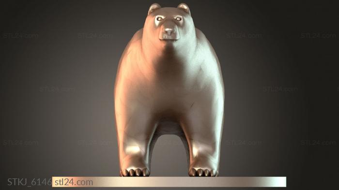 Animal figurines (STKJ_6146) 3D models for cnc