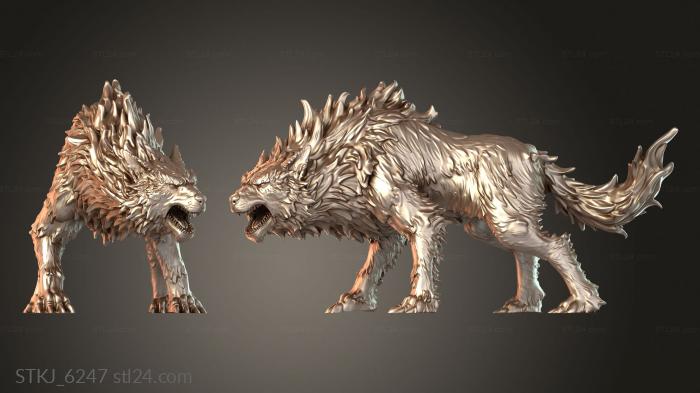 Animal figurines (STKJ_6247) 3D models for cnc