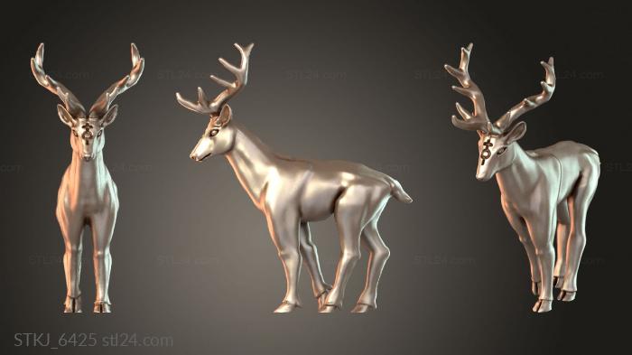 Animal figurines (STKJ_6425) 3D models for cnc