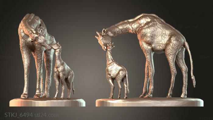 Animal figurines (STKJ_6494) 3D models for cnc