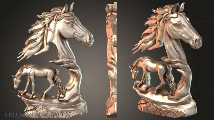 Animal figurines (STKJ_6613) 3D models for cnc