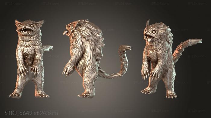 Animal figurines (STKJ_6649) 3D models for cnc