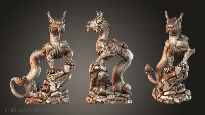 Animal figurines (STKJ_6778) 3D models for cnc