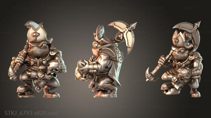 Animal figurines (STKJ_6793) 3D models for cnc
