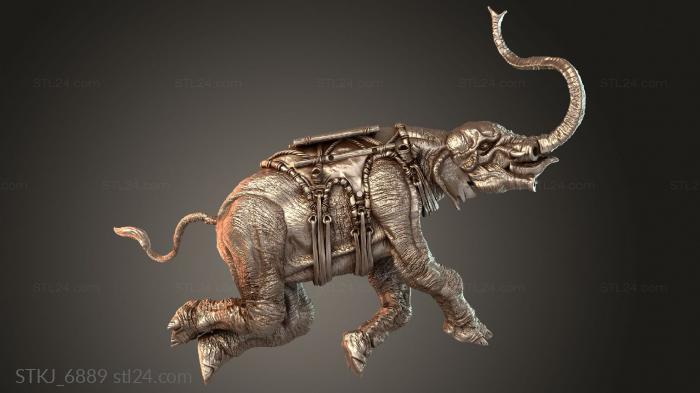 Animal figurines (STKJ_6889) 3D models for cnc