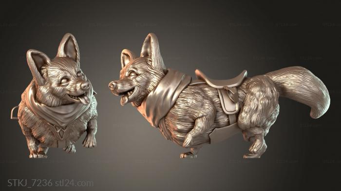 Animal figurines (STKJ_7236) 3D models for cnc
