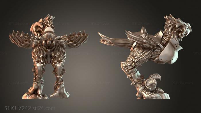 Animal figurines (STKJ_7242) 3D models for cnc