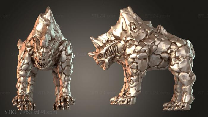 Animal figurines (STKJ_7253) 3D models for cnc