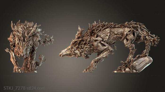 Animal figurines (STKJ_7278) 3D models for cnc