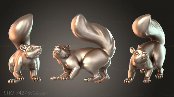 Animal figurines (STKJ_7427) 3D models for cnc