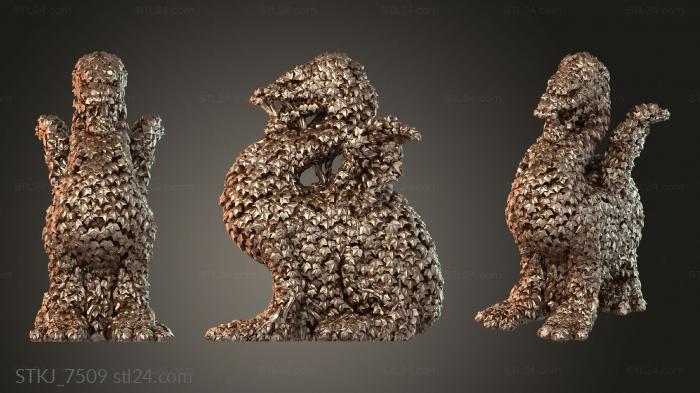Animal figurines (STKJ_7509) 3D models for cnc