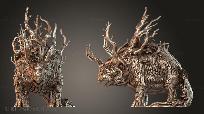 Animal figurines (STKJ_7580) 3D models for cnc