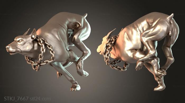 Animal figurines (STKJ_7667) 3D models for cnc