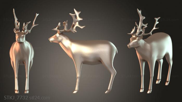 Animal figurines (STKJ_7732) 3D models for cnc