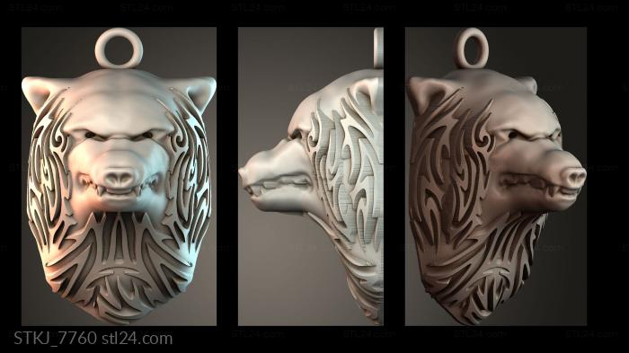 Статуэтки животных (STKJ_7760) 3D модель для ЧПУ станка