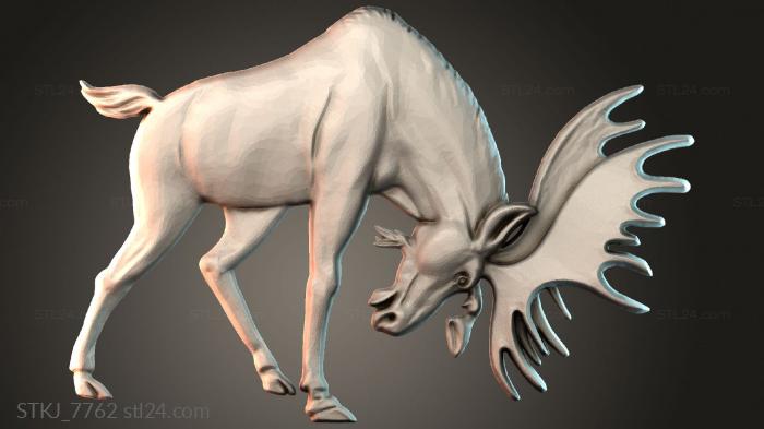 Статуэтки животных (STKJ_7762) 3D модель для ЧПУ станка