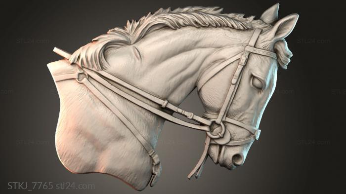 Статуэтки животных (STKJ_7765) 3D модель для ЧПУ станка