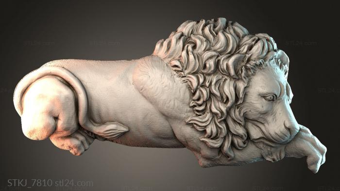 Статуэтки животных (STKJ_7810) 3D модель для ЧПУ станка