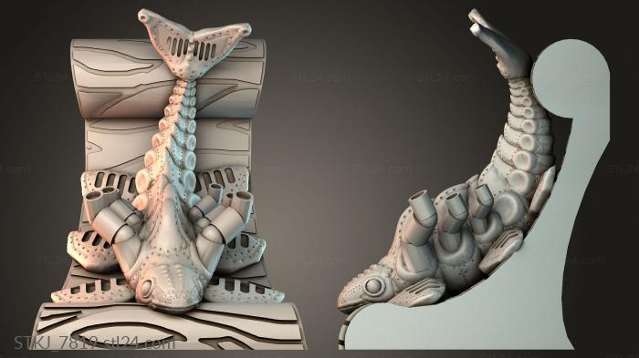 Статуэтки животных (STKJ_7819) 3D модель для ЧПУ станка