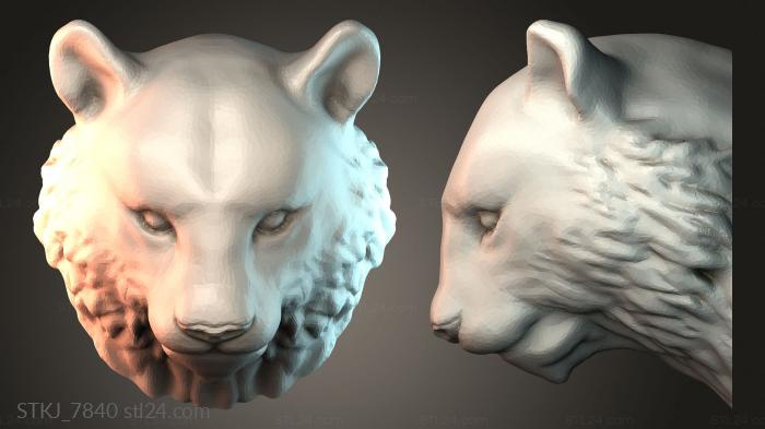 Статуэтки животных (STKJ_7840) 3D модель для ЧПУ станка