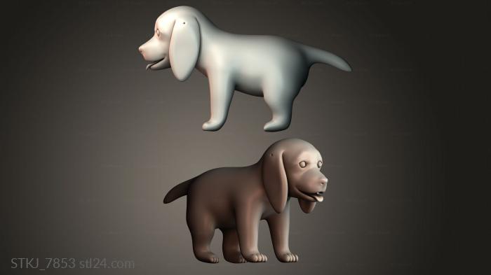 Статуэтки животных (STKJ_7853) 3D модель для ЧПУ станка