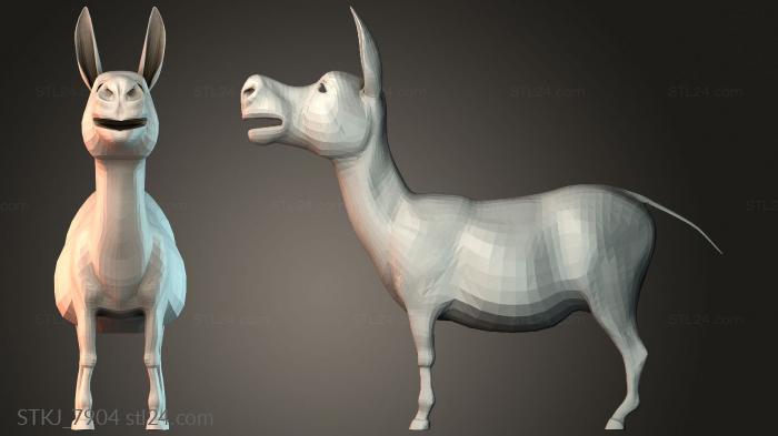 Статуэтки животных (STKJ_7904) 3D модель для ЧПУ станка