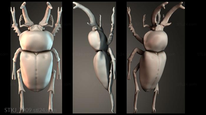 Статуэтки животных (STKJ_7909) 3D модель для ЧПУ станка