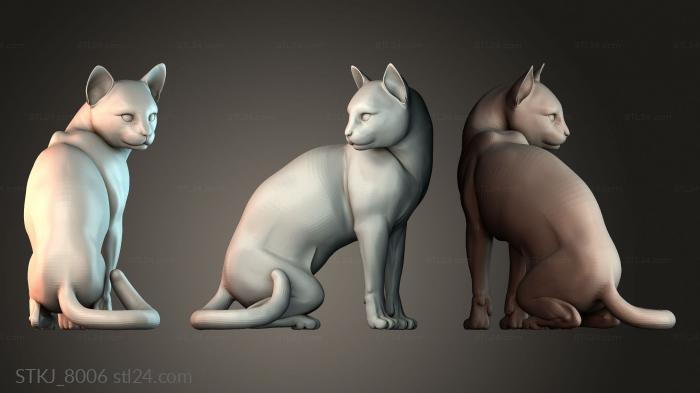 Статуэтки животных (STKJ_8006) 3D модель для ЧПУ станка