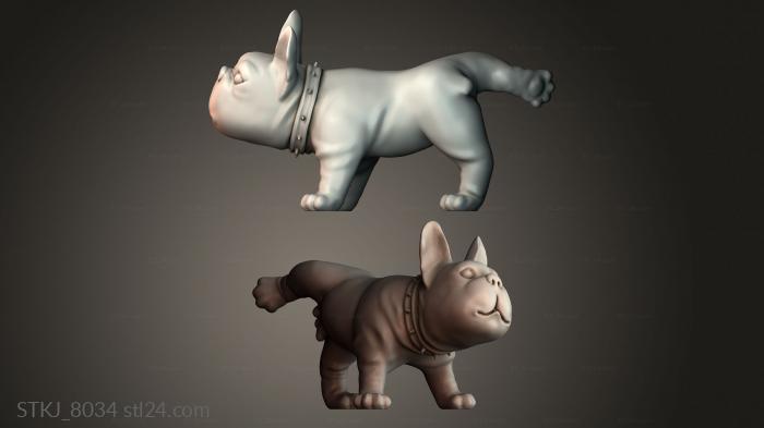 Статуэтки животных (STKJ_8034) 3D модель для ЧПУ станка