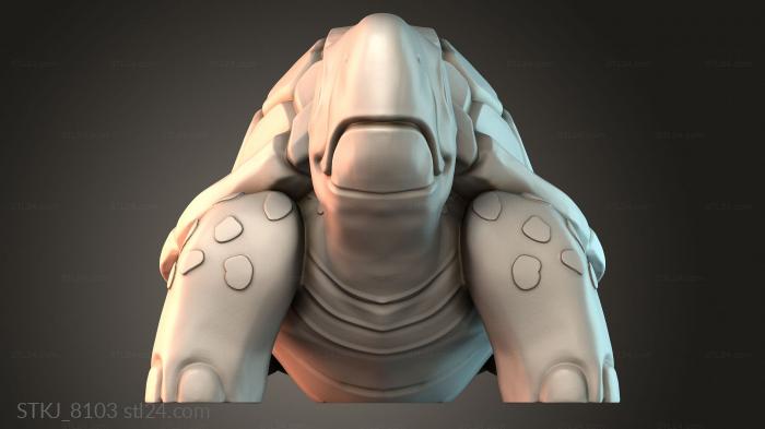 Статуэтки животных (STKJ_8103) 3D модель для ЧПУ станка