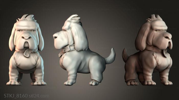 Статуэтки животных (STKJ_8160) 3D модель для ЧПУ станка