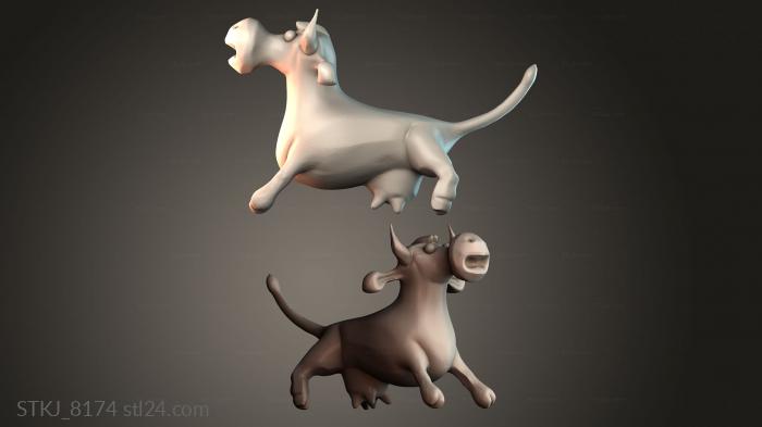 Статуэтки животных (STKJ_8174) 3D модель для ЧПУ станка