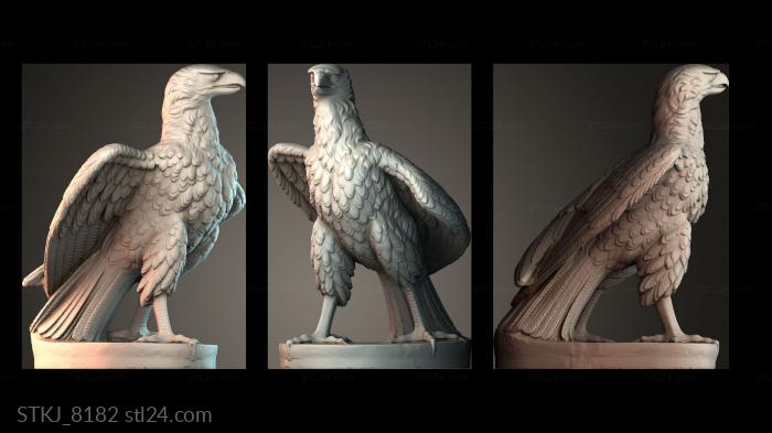 Статуэтки животных (STKJ_8182) 3D модель для ЧПУ станка