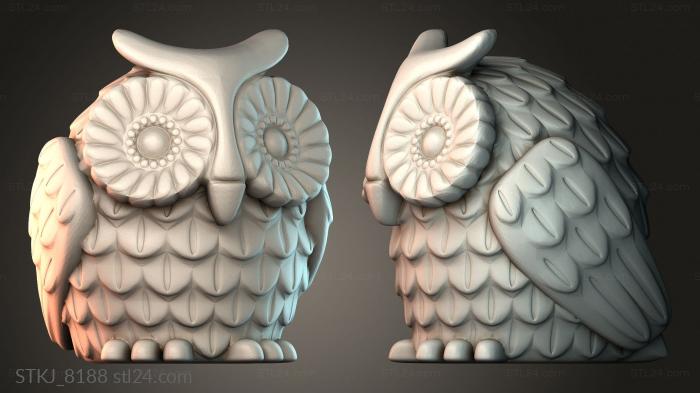 Статуэтки животных (STKJ_8188) 3D модель для ЧПУ станка